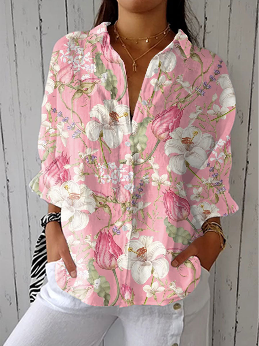 Amabel - Elegant Bloom Blouse