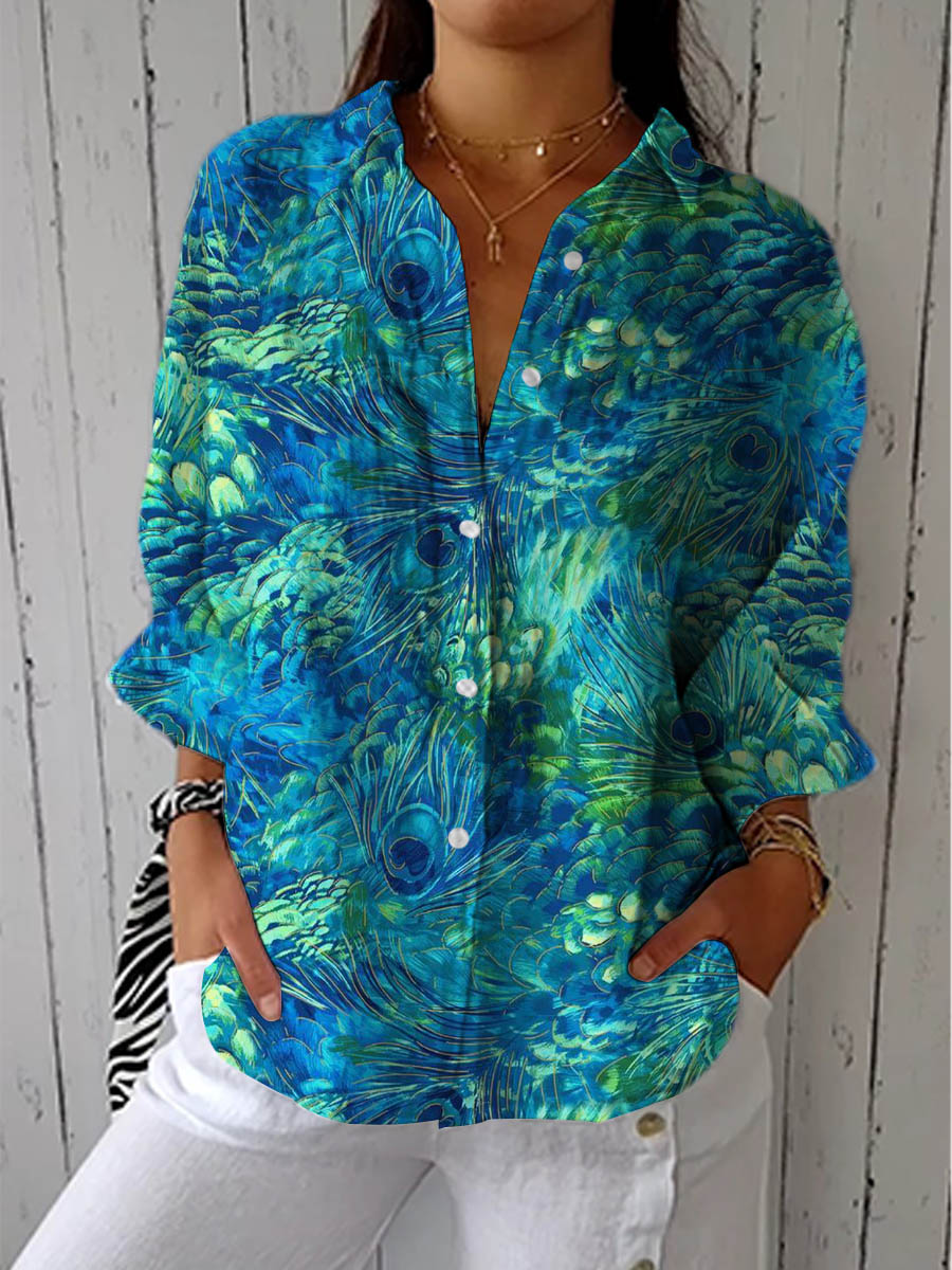 Rosalind - Peacock Grace Blouse