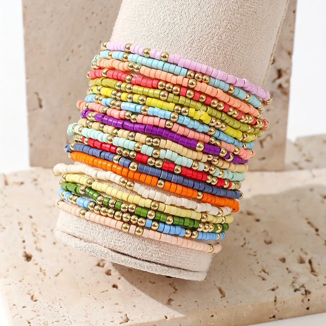 DAHLIA - Boho Beaded Bracelet Set
