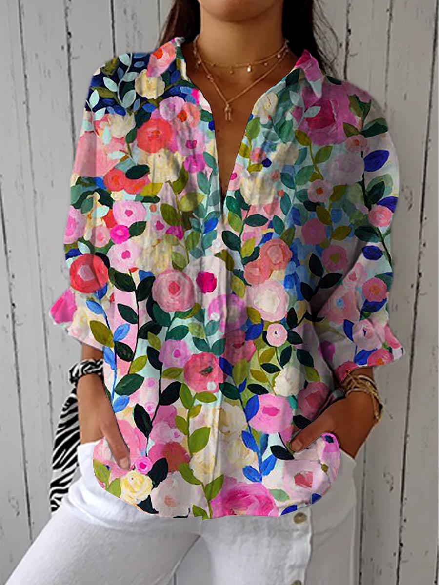 Josette - Bloom Canvas Blouse