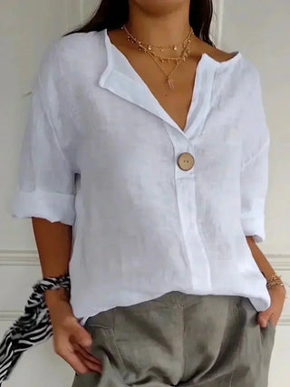 ZAMMA - Relaxed V-Neck Top
