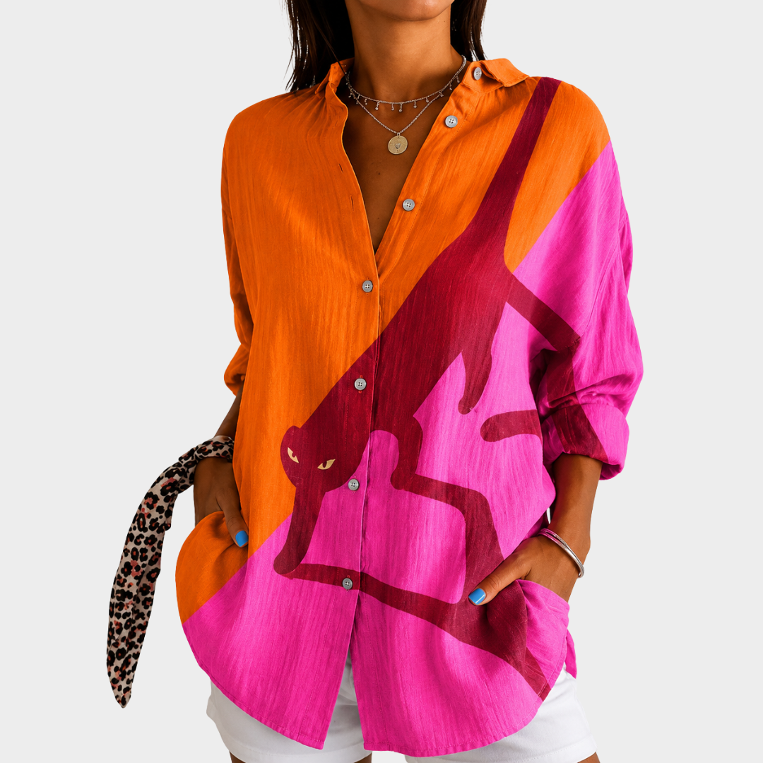 ODETTE | Sunset Safari Blouse