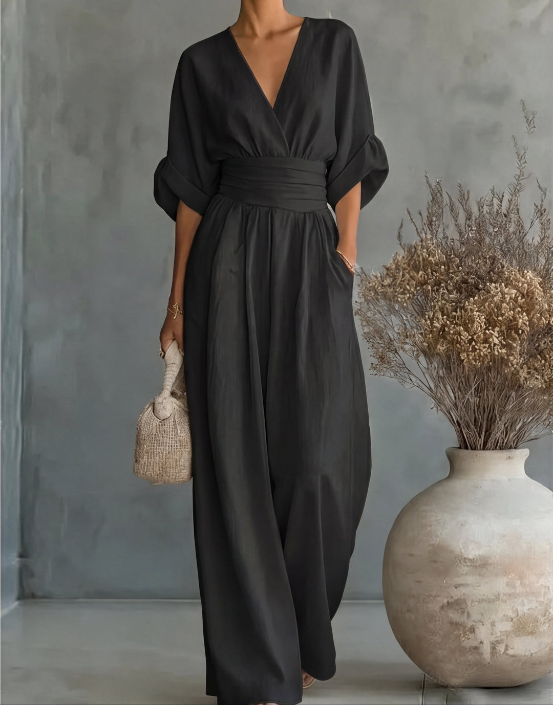 FIORELLA - Fluid Long Jumpsuit with Print