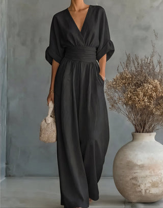 FIORELLA - Fluid Long Jumpsuit with Print