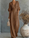 FIORELLA - Fluid Long Jumpsuit with Print