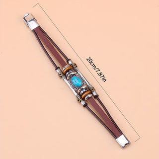 FRANCOISE - Vintage Turquoise Buckle Bracelet