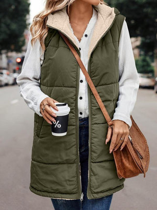 LUCY™ - Cozy Sleeveless Woven Jacket with Hood for Winter Wear