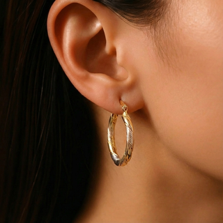 CORALIA - Classic Round Hoop Earrings
