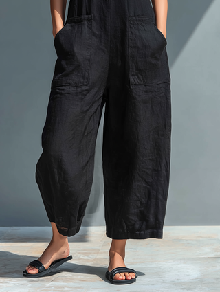 FEDERICA™ - Minimalist Linen Jumpsuit