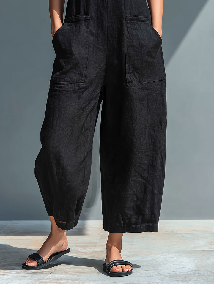 FEDERICA™ - Minimalist Linen Jumpsuit