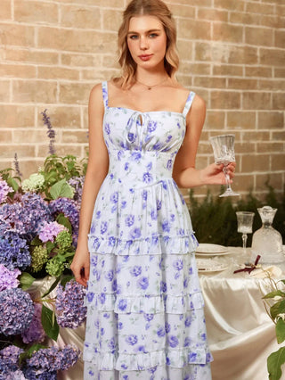 MADELEINE™ - Floral Front-Slit Pocket Dress