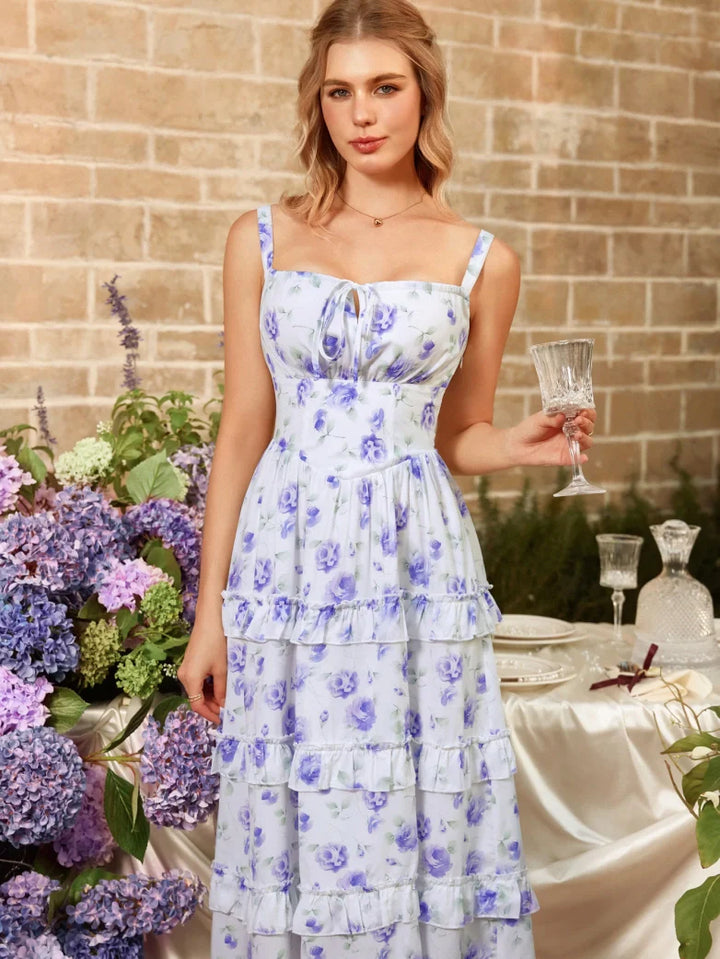 MADELEINE™ - Floral Front-Slit Pocket Dress