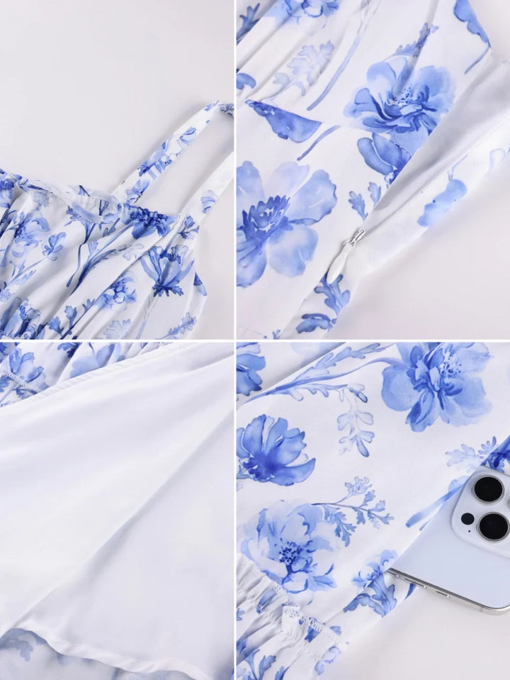 MADELEINE™ - Floral Front-Slit Pocket Dress