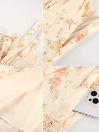 MADELEINE™ - Floral Front-Slit Pocket Dress