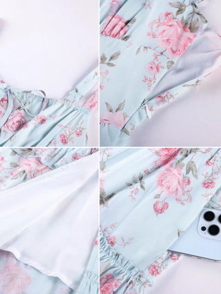 MADELEINE™ - Floral Front-Slit Pocket Dress