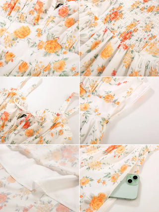 EDITH™ - Floral Corset Milkmaid Dress