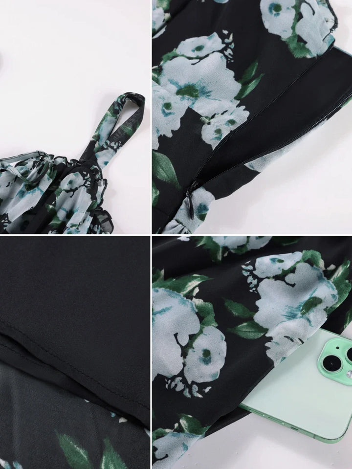 NADINE™ - Chiffon High-Low Wedding Guest Dress
