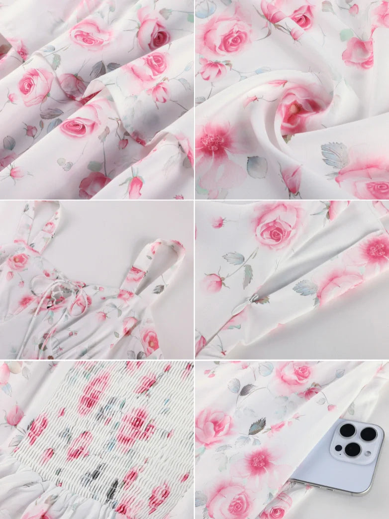 YVETTE™ - Summer Night Floral Wedding Dress