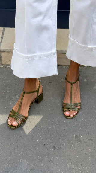 DELPHINE™ - Elegant Low-Heel Strap Sandals