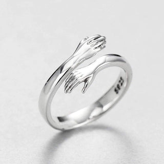 Nina | Adjustable Silver Hug Ring