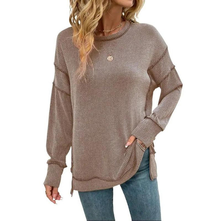 HAIZEY™ - Cozy Ribbed Oversized Sweatshirt
