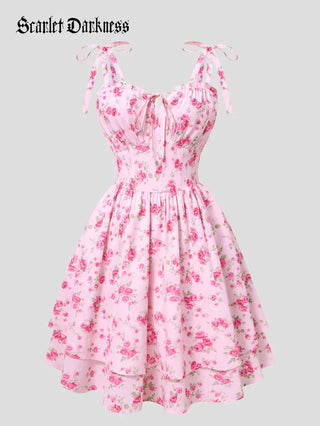 MIREILLE™ - Ditsy Floral Fitted Dress