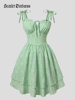 MIREILLE™ - Ditsy Floral Fitted Dress