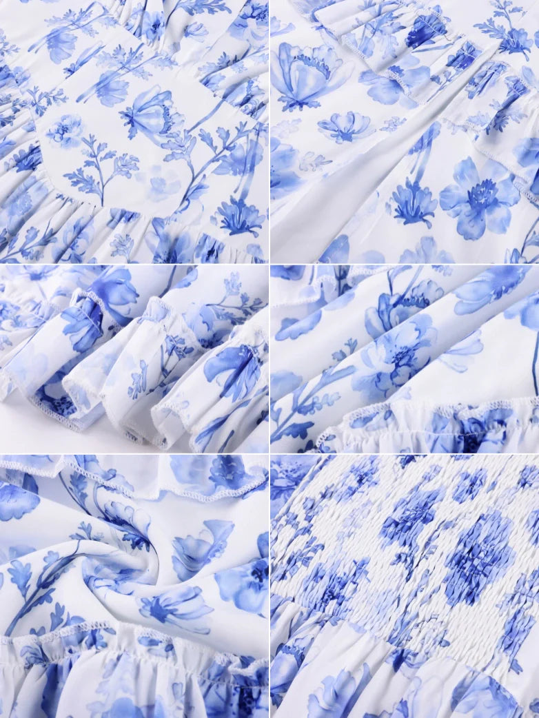 MADELEINE™ - Floral Front-Slit Pocket Dress