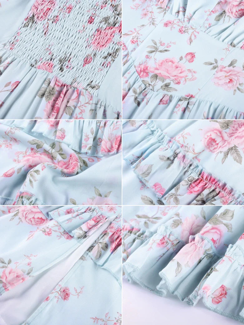 MADELEINE™ - Floral Front-Slit Pocket Dress