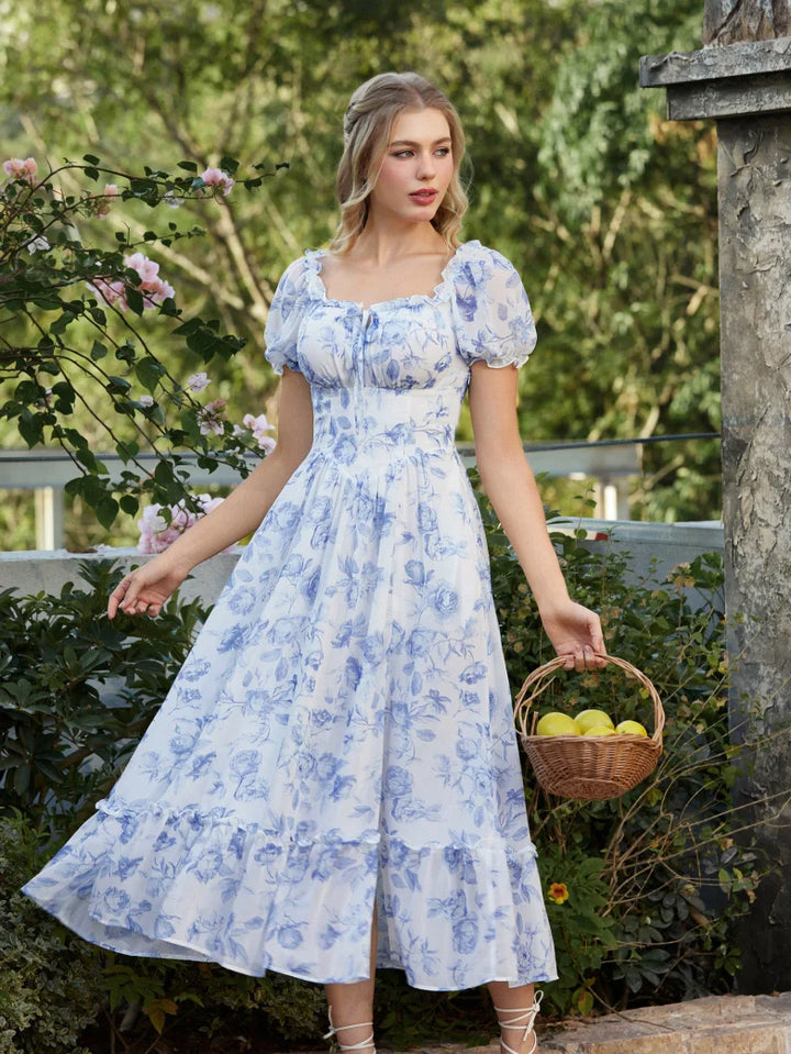 CLARISSE™ - Garden Tea Party Floral Dress