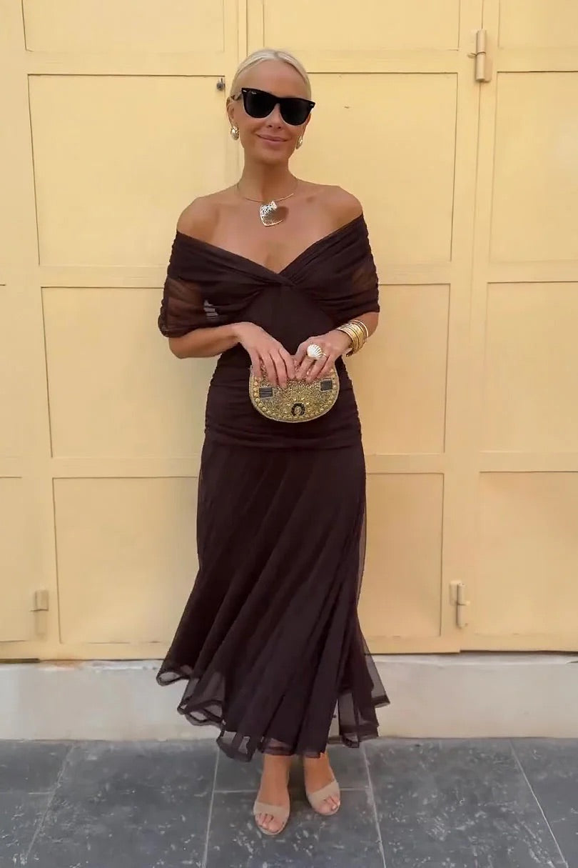 Anouk™ - Off Shoulder Maxi Dress