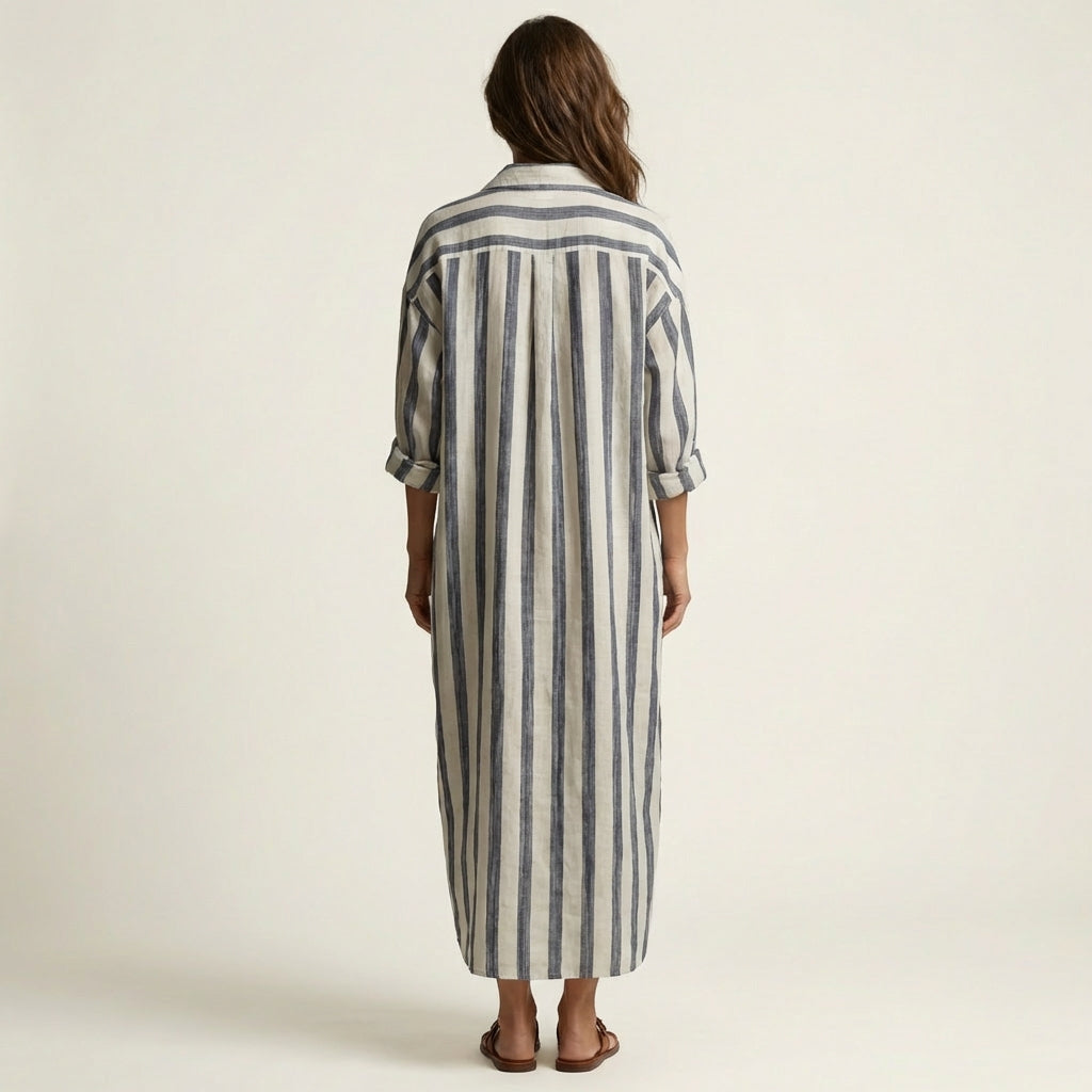VIRGINIE™ - Striped Maxi Dress
