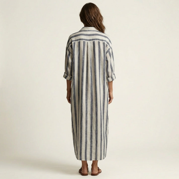 VIRGINIE™ - Striped Maxi Dress