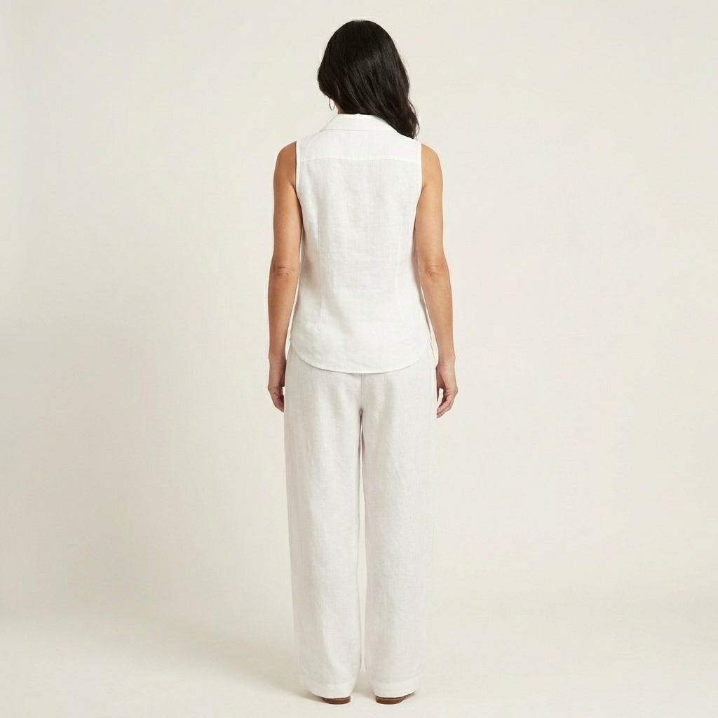 BLANDINE™ - Wrap-Top & Wide-Leg Set