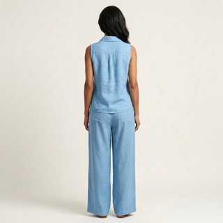 BLANDINE™ - Wrap-Top & Wide-Leg Set