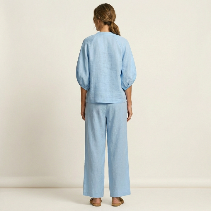 SIBYLLE™ - Zipper-Front Puff Sleeve Set