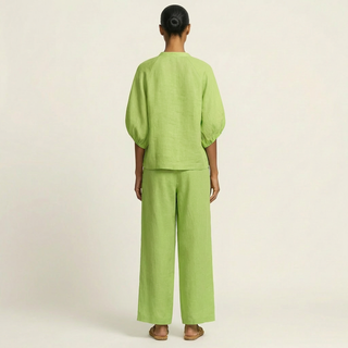 SIBYLLE™ - Zipper-Front Puff Sleeve Set