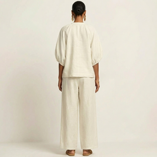SIBYLLE™ - Zipper-Front Puff Sleeve Set