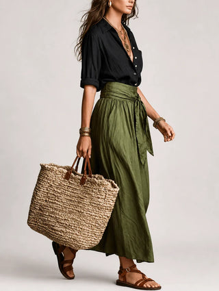 MARTINA - Elegant and Fluid One-Shoulder Maxi Dress