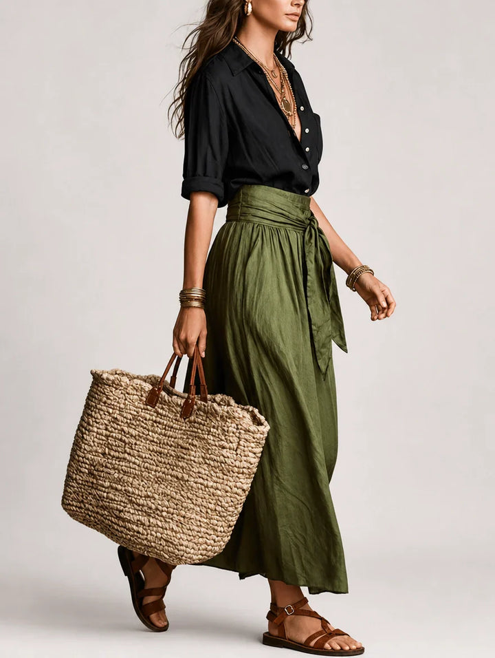 MARTINA - Elegant and Fluid One-Shoulder Maxi Dress