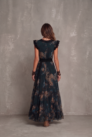 GILLIAN - Tiered Floral Maxi Dress