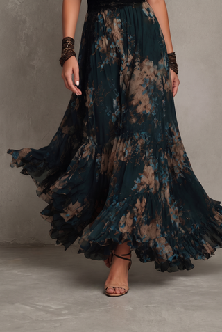 GILLIAN - Tiered Floral Maxi Dress