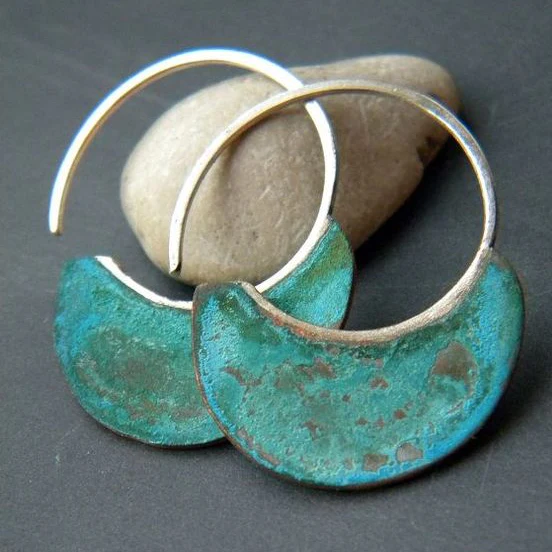 ROSAMOND - Weathered Turquoise Earrings