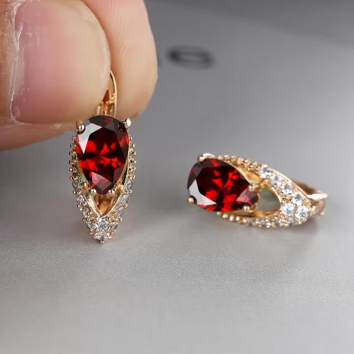SIMONE - Colourful Teardrop Earrings