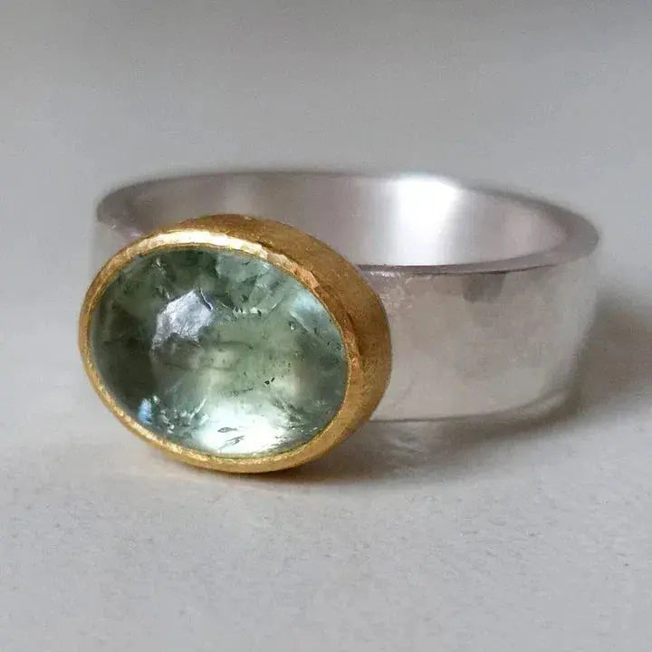 Olive | Handmade Vintage Green Ring