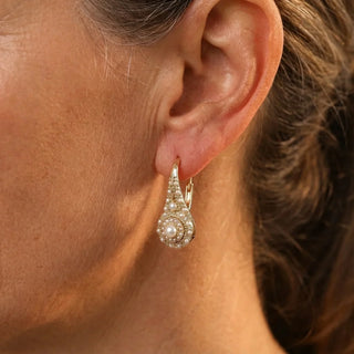 AURELIE - Turquoise Mosaic Bloom Earrings
