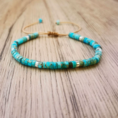 JOSEPHINE - Turquoise Beaded Bracelet