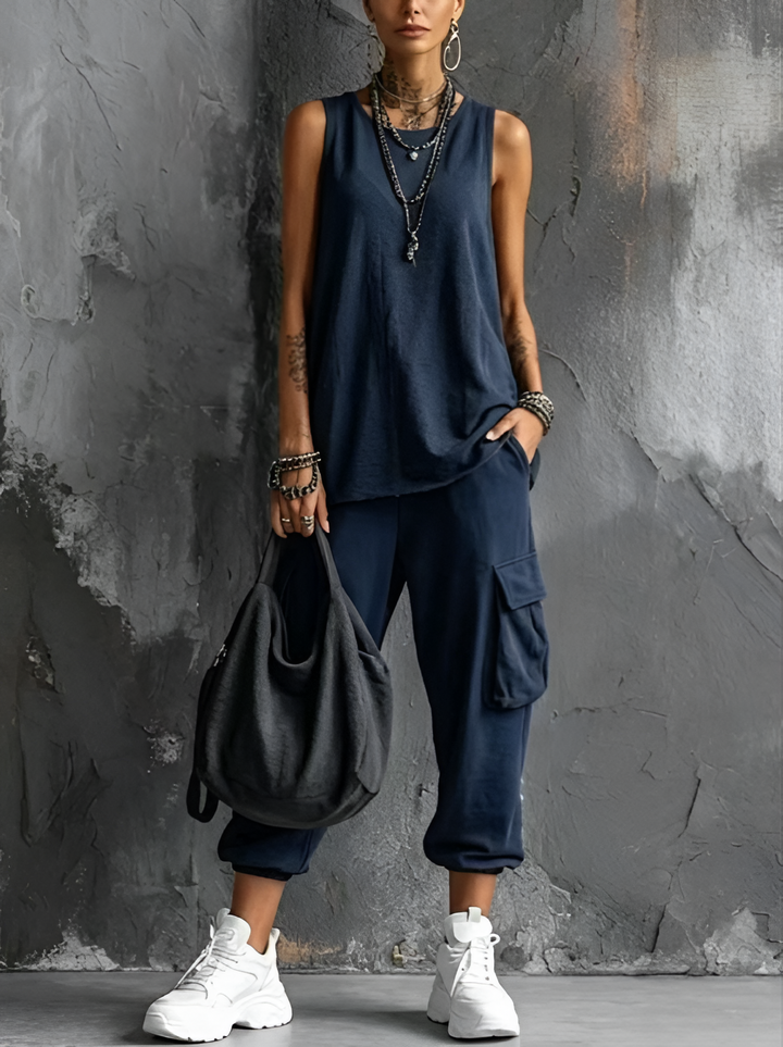 SERAFINA - Soft Casual Set with Pockets