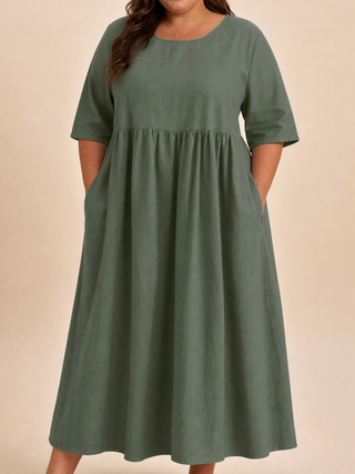 Emily | Classic Mid Sleeve Dress