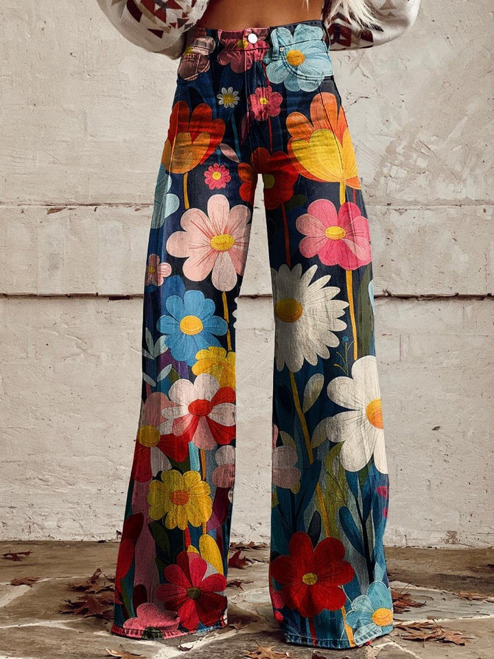 MIRABEL™ - Floral Palazzo Wide-Leg Trousers